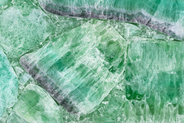 istock Green Fluorite. Beautiful stone material for interior, exterior design decoration. 2152863481