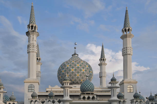 istock central mosque dome with clouds background at Riau Province Indonesia 2152869539