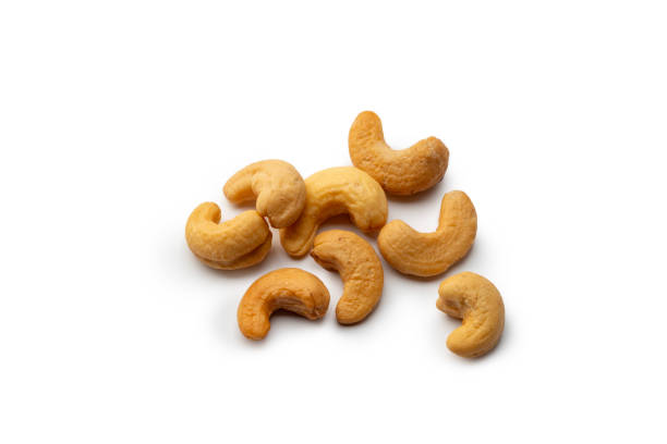 istock Cashew nuts, isolated on a white background. 2152871838