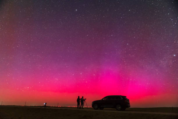 istock The Arctic Light Burst captured in Sunite Left Banner, Inner Mongolia, China 2152874161