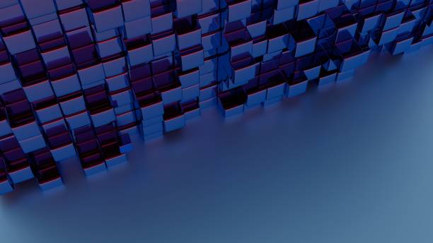 istock An interpretation of quantum fluctuations, depicted as a dynamic, ever-changing 3D terrain.. 2152884956