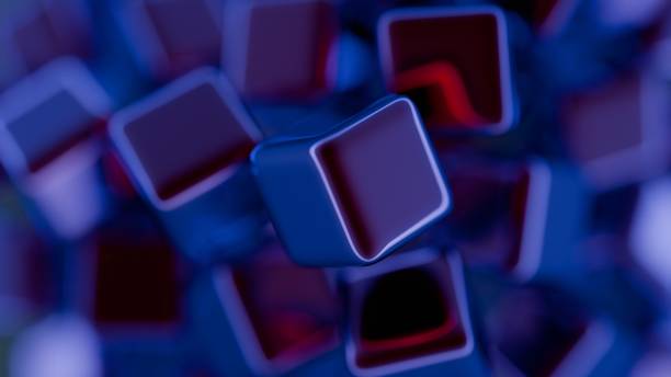 istock Minimalist interpretation of interconnected blocks symbolizing blockchain. 2152885353
