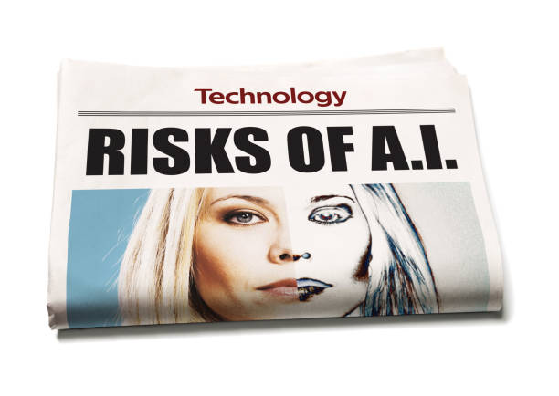 istock Risks of AI, warns front page of a newspaper's technology section 2152887605