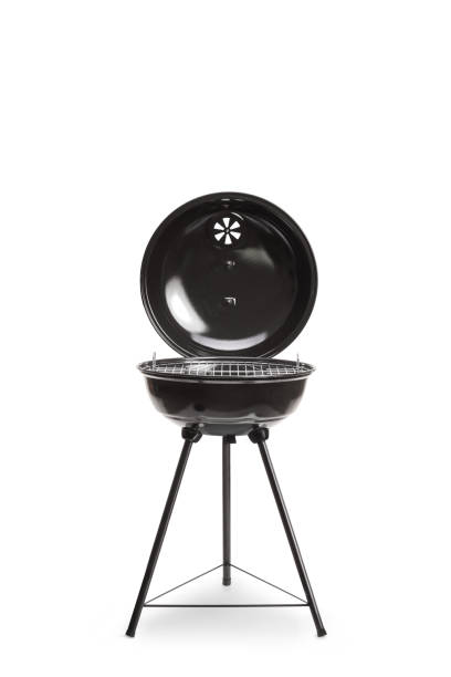 istock Studio shot of a portable barbecue with an open cover 2152899261