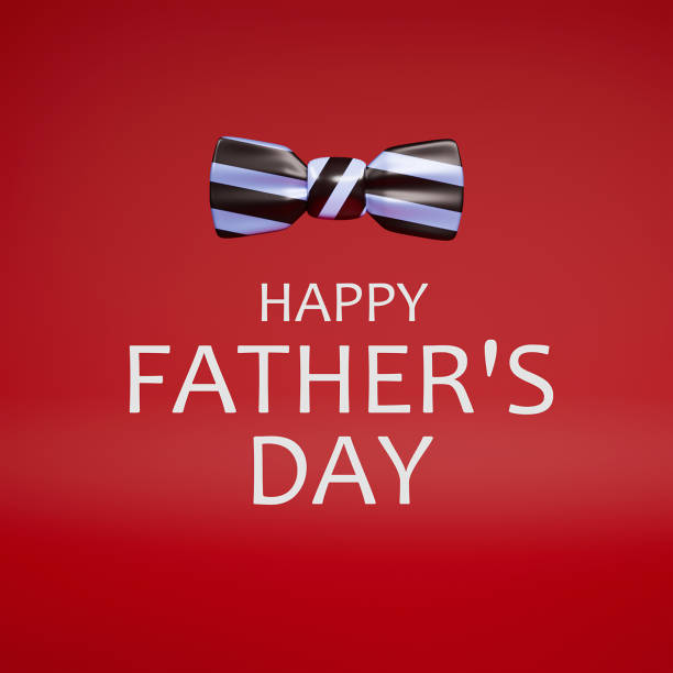 Happy Father’s Day 3d greeting card. 3d render.