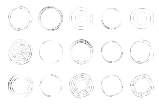 Tips Round Design Circle Round And Borders Technology Design Element Stock Illustration ...