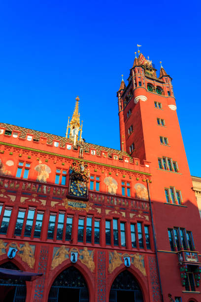 istock Facade of Basel Town Hall in Basel, Switzerland 2152903113