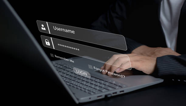 istock cyber security and Security password login online concept Hands typing and entering username and password of social media, log in with smartphone to an online bank account, data protection hacker 2152909610