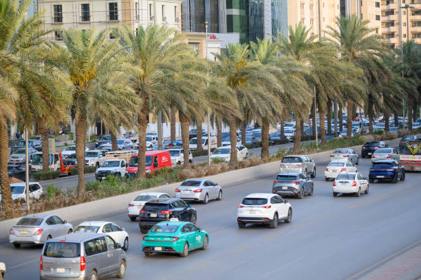 istock King Fahd Road, major multiple lane highway 2152910012