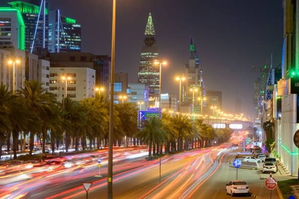 istock King Fahd Road in Riyadh, long exposure with light trails 2152910014