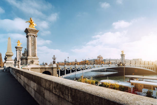 Alexandre III bridge in Paris, France