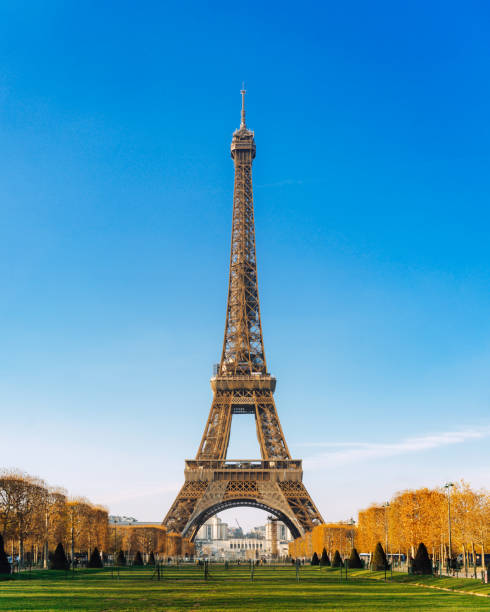Eiffel Tower in winter Paris, France