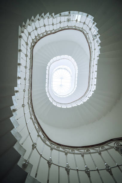 istock Abstract Spiral Staircase in Istanbul with Skylight View 2152912053