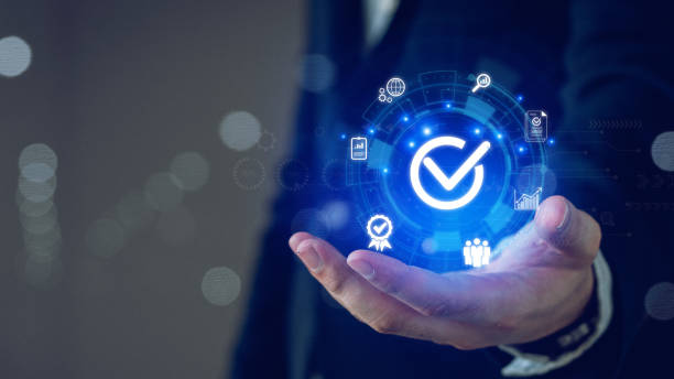 istock ISO standards quality control, assurance and warranty business technology concept.Modern ISO banner. Standards quality Assurance control standardisation and certification concept. 2152914888