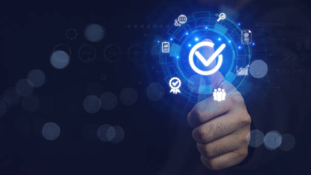 istock ISO standards quality control, assurance and warranty business technology concept.Modern ISO banner. Standards quality Assurance control standardisation and certification concept. 2152914890
