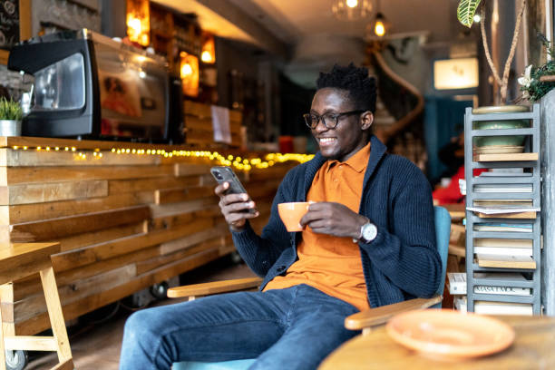 istock Cheerful man enjoying in coffee 2152917301