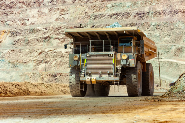 istock Dump truck at an open-pit copper mine. 2152922054