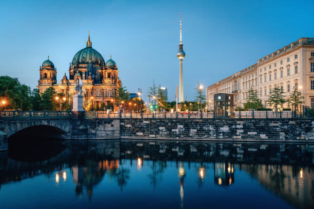 istock Twilight View of Berlin Cathedral and TV Tower Reflection 2152933621