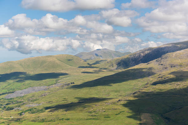 Eryri National Park helicopter aerial