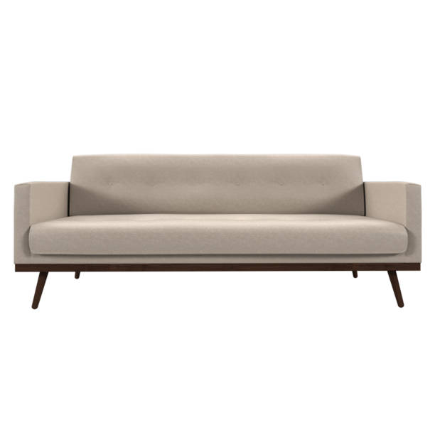 istock A close up of a couch with pillows on it on a white background. 2152935797