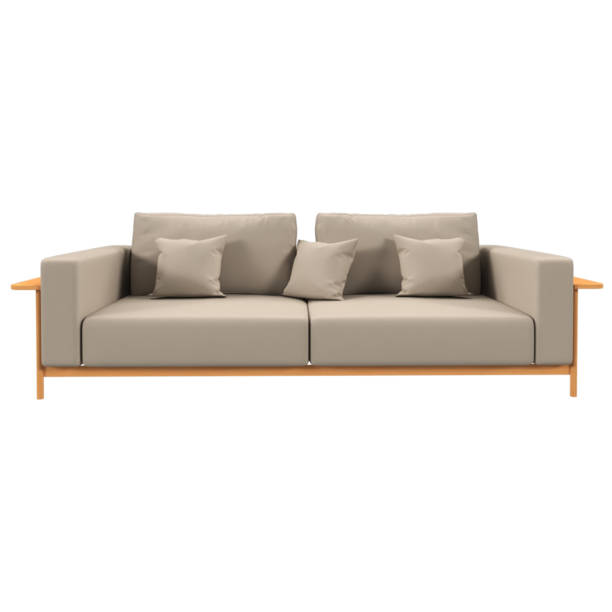 istock A close up of a couch with pillows on it on a white background. 2152935860