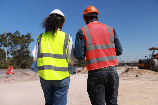 istock Engineers are having a meeting regarding the new construction phase. two construction workers sitting together at the site 2152940601