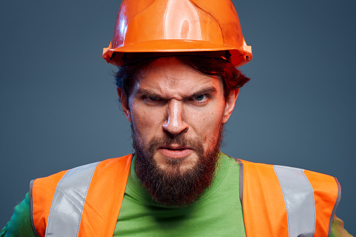 Angry Security Team Angry Man In Work Uniform Security Professional Hard Work Stock Photo ...