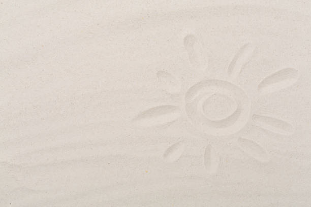 Texture of sand as background, top view