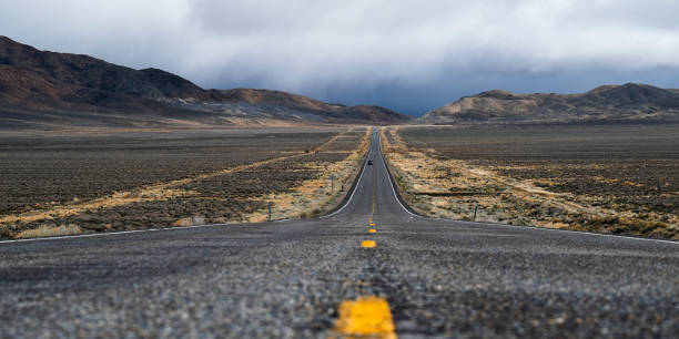 Solitary vehicle on Highway 50