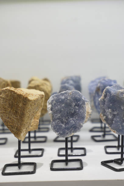 istock Various rocks are showcased on a table for art display 2152953177