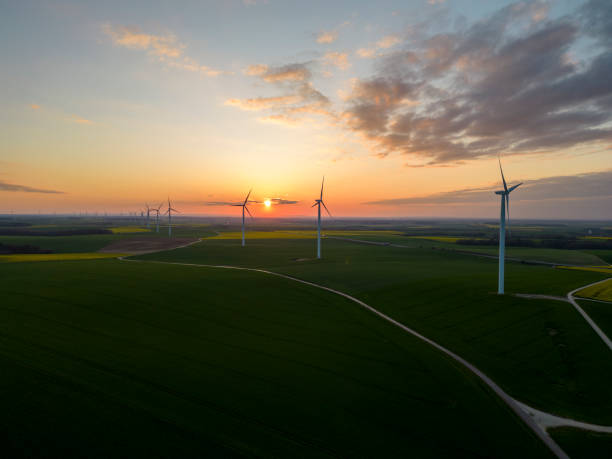 istock Wind Turbines - Aerial 2152958115