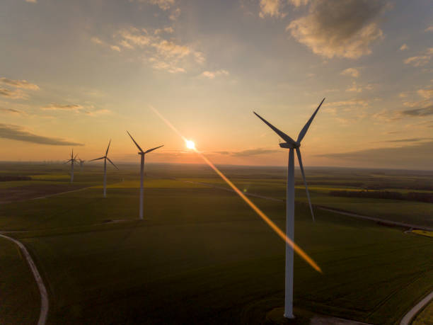istock Wind Turbines - Aerial 2152958147
