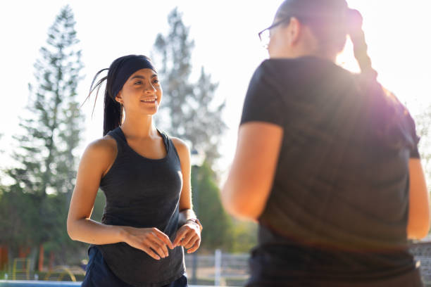 istock Friends talking after do exercise at park 2152958810