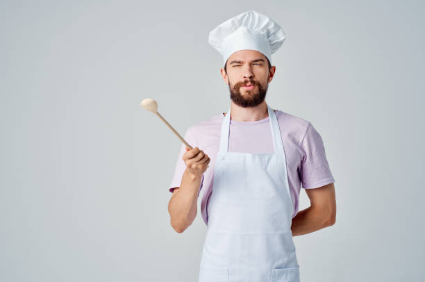 istock bearded man chef aprons restaurant gourmet work industry 2152960695