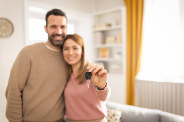 istock Young couple at new home 2152962907