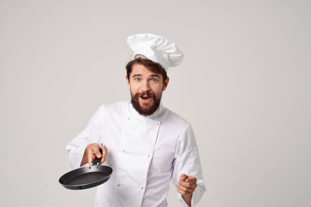 istock Chef restaurant provision of services light background 2152963361