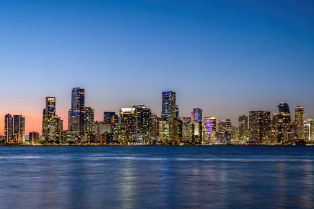 istock Miami Cityscape at Blue Hour 2152966319