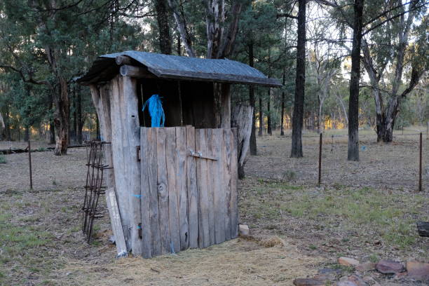 A toilet in a field in northern NSW