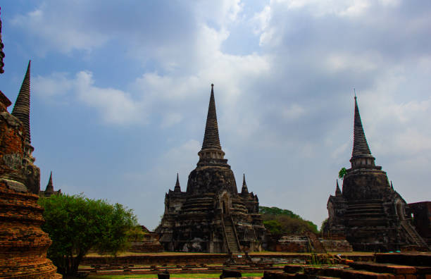 Wat Phra Si Sanphet temple at ayutthaya Thailand