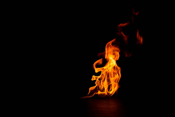 istock fire png burning flame Isolated on a black background 2152980494