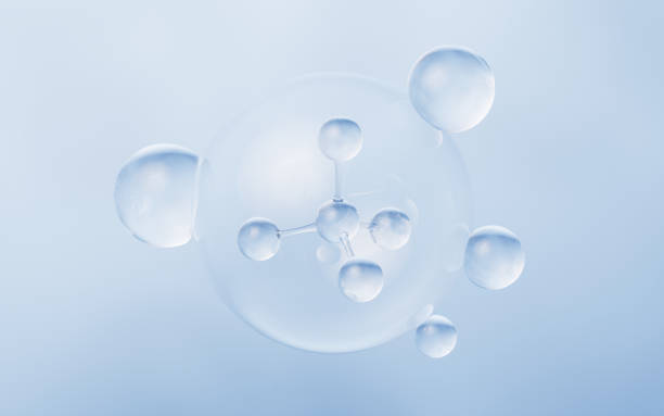istock Molecule with biology and chemical concept, 3d rendering. 2152982191
