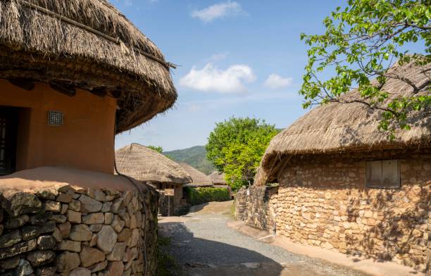 istock Thatched village in Korea 2152984929