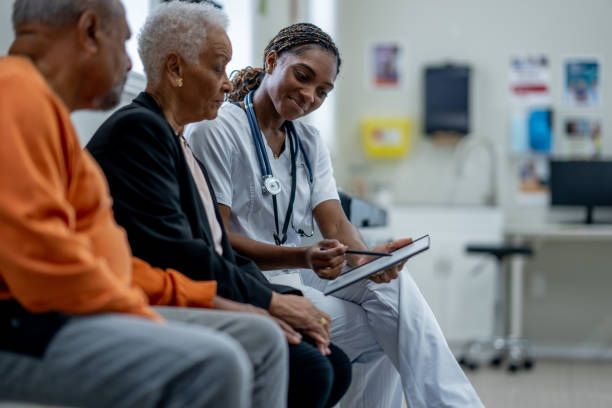 istock Senior Couple Medical Appointment 2152985071