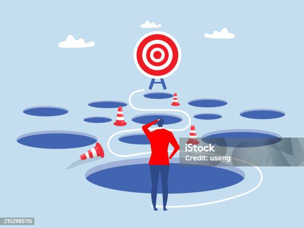 Avoid Pitfall Planning And Obstacle Avoidance Concept Business Failure ...