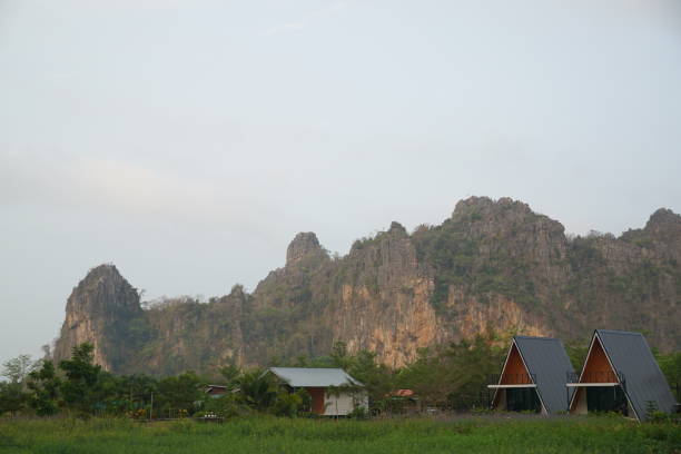 istock A mountain range with a few houses in the valley below 2152986041
