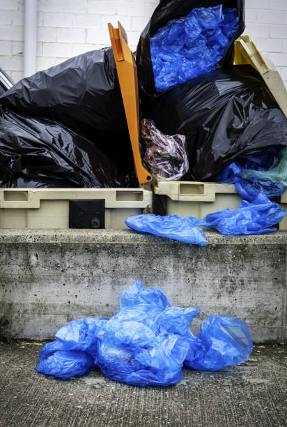 istock Garbage bags on the street 2152995738