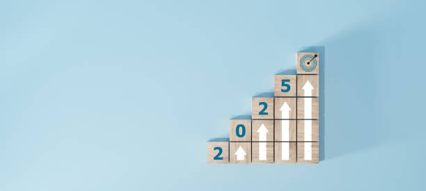 istock Countdown to 2025. Loading year from 2024 to 2025. New year start concept 2152996625
