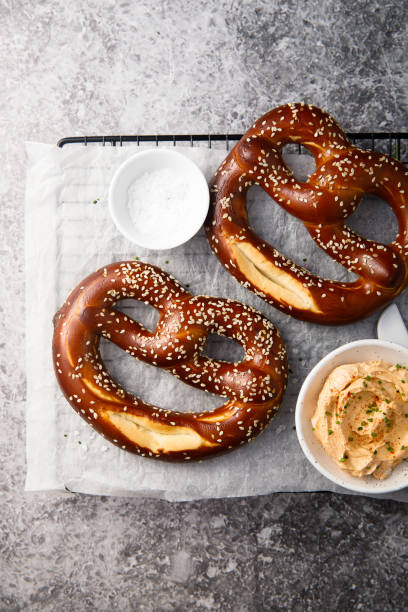 istock Pretzels with cheese dip 2153011568