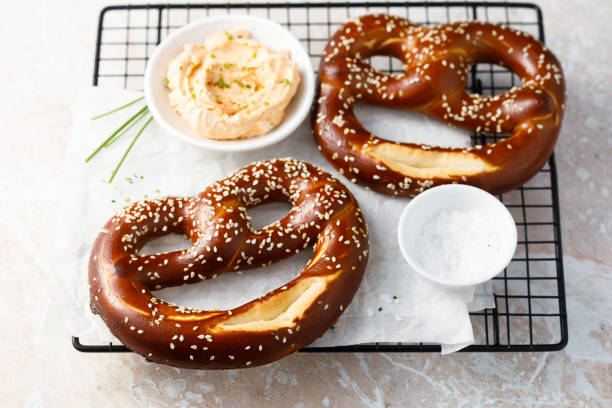 istock Pretzels with cheese dip 2153013550