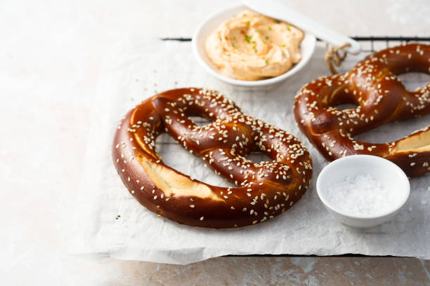 istock Pretzels with cheese dip 2153014722